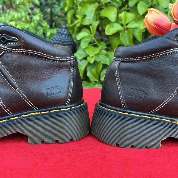 🏴󠁧󠁢󠁥󠁮󠁧󠁿 Dr. Martens MIE Vintage Chunky Brown Platform Oxfords UK 5 - Picture 13 of 17